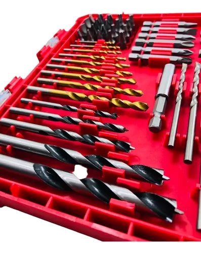 Set Foresight Completo de Brocas y Puntas para Taladro – 50 Piezas Multiusos | Perfora Madera, Metal y Concreto con Precisión Profesional