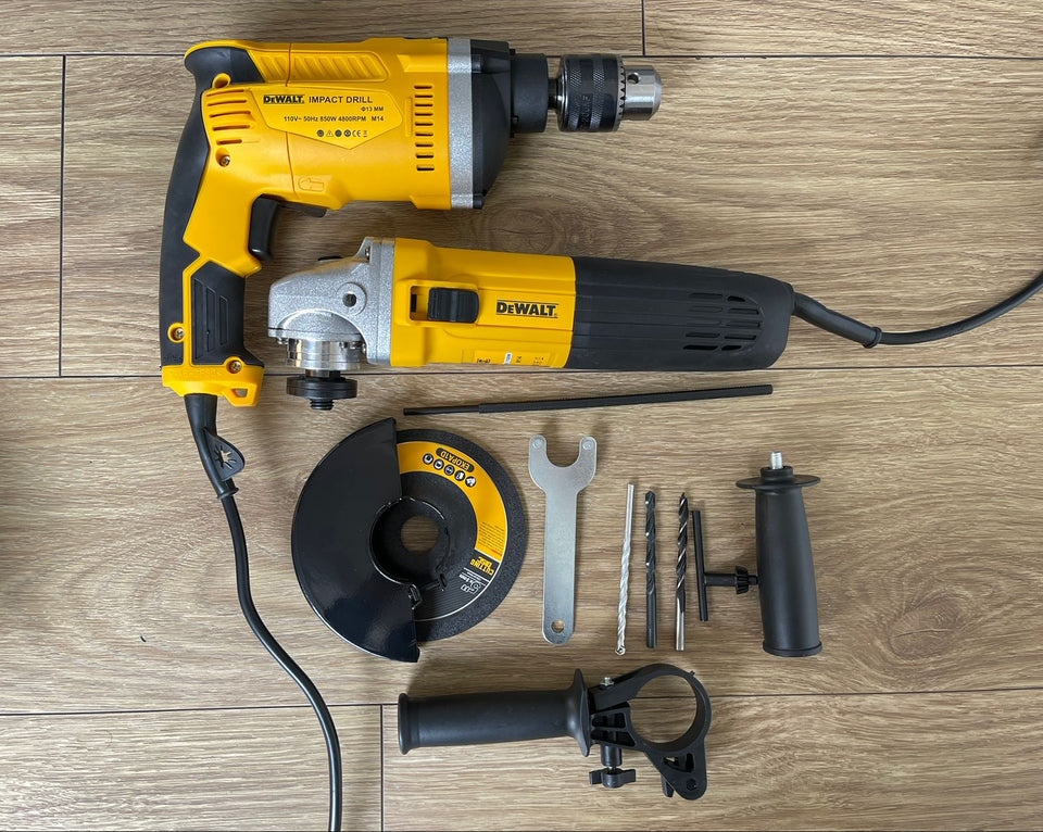 Combo Taladro Percutor + Pulidora Dewalt Original | Potencia Profesional y Precisión Total