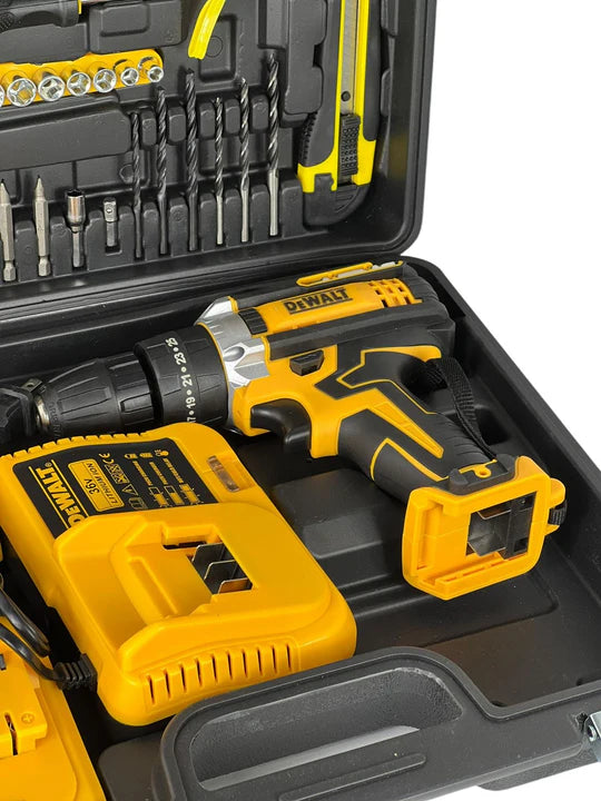 Taladro Percutor Dewalt Inalámbrico 24V – Set Completo con Baterías y Accesorios