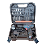 Taladro Atornillador Percutor Bosch 12V Inalámbrico, 2 Baterías, Potente y Compacto
