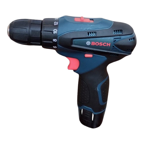 Taladro Atornillador Percutor Bosch 12V Inalámbrico, 2 Baterías, Potente y Compacto