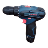 Taladro Atornillador Percutor Bosch 12V Inalámbrico, 2 Baterías, Potente y Compacto