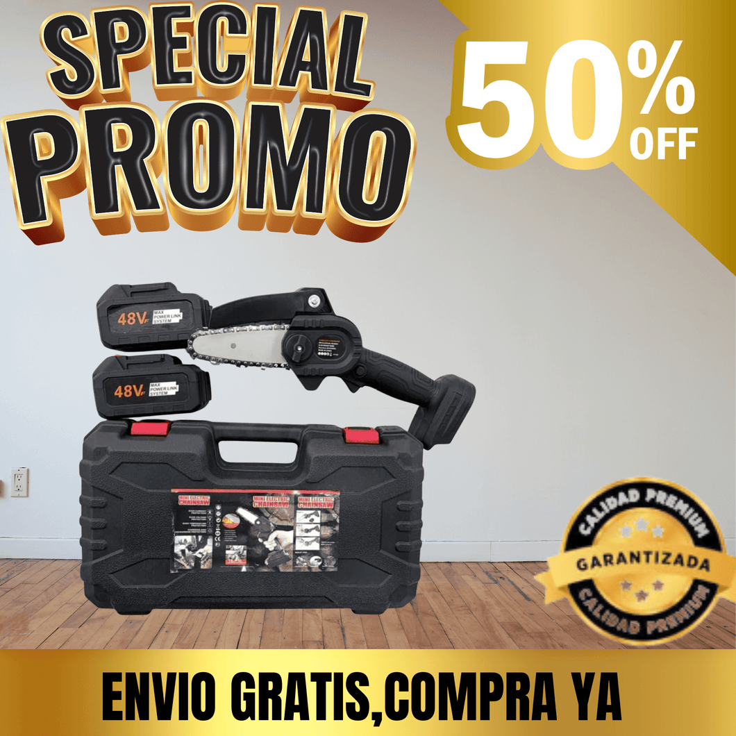 Mini Sierra Eléctrica Chainsaw Workers | Cortadora Inalámbrica Portáti